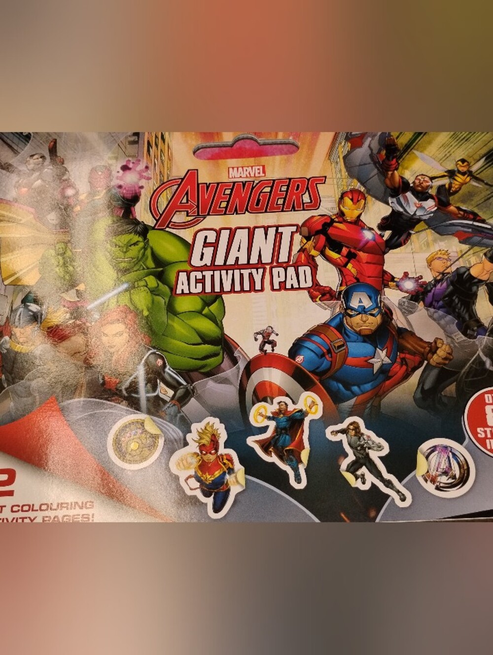 Marvel Avengers Giant Activity Pad - Red, Blue, Green